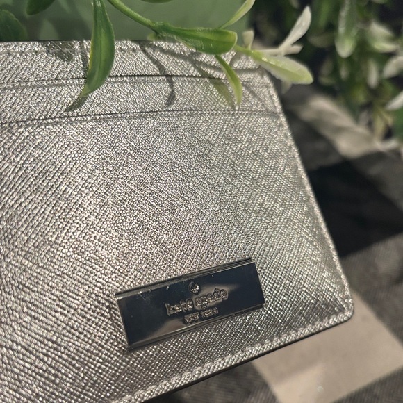 Kate Spade Kenzie Metallic Saffiano Card Holder - Picture 2 of 4